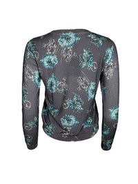 IN BED WITH YOU CREW SWEATER - GREY DAHLIAS