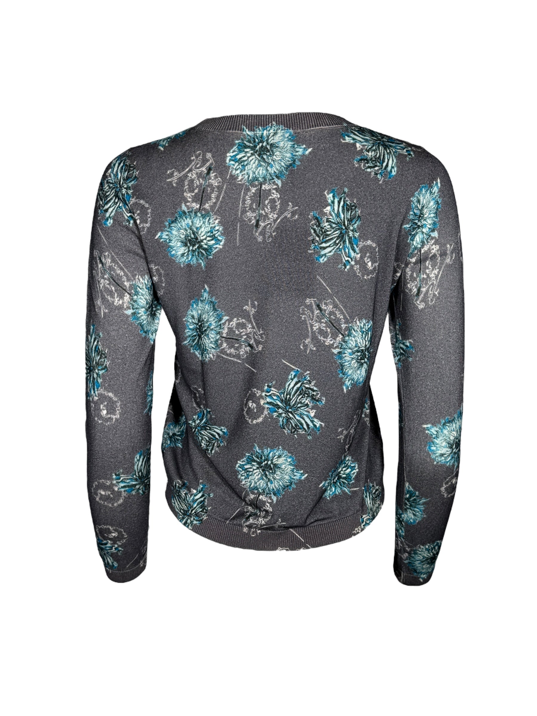IN BED WITH YOU CREW SWEATER - GREY DAHLIAS