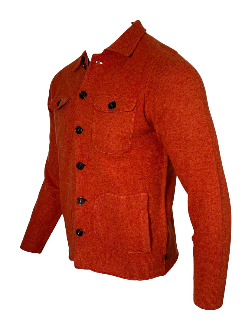 ALAN PAINE FERNDALE WOOL SHIRT JACKET - EMBER