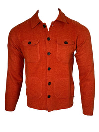 ALAN PAINE FERNDALE WOOL SHIRT JACKET - EMBER