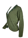 IN BED WITH YOU KNIT BLAZER - GREEN WITH FLORAL