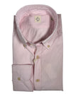 GMF 965 MEN'S COTTON SPORT SHIRT - LIGHT PINK FINE STRIPE