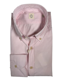 GMF 965 MEN'S COTTON SPORT SHIRT - LIGHT PINK FINE STRIPE