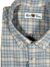 ALAN PAINE CLASSIC FIT SHIRT - TAN/LIGHT BLUE PLAID