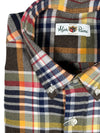 ALAN PAINE CLASSIC FIT SHIRT - BLUE/BROWN PLAID