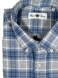 ALAN PAINE CLASSIC FIT SHIRT - BLUE SHADOW PLAID