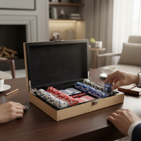 TIZO WOOD POKER SET - BURLWOOD