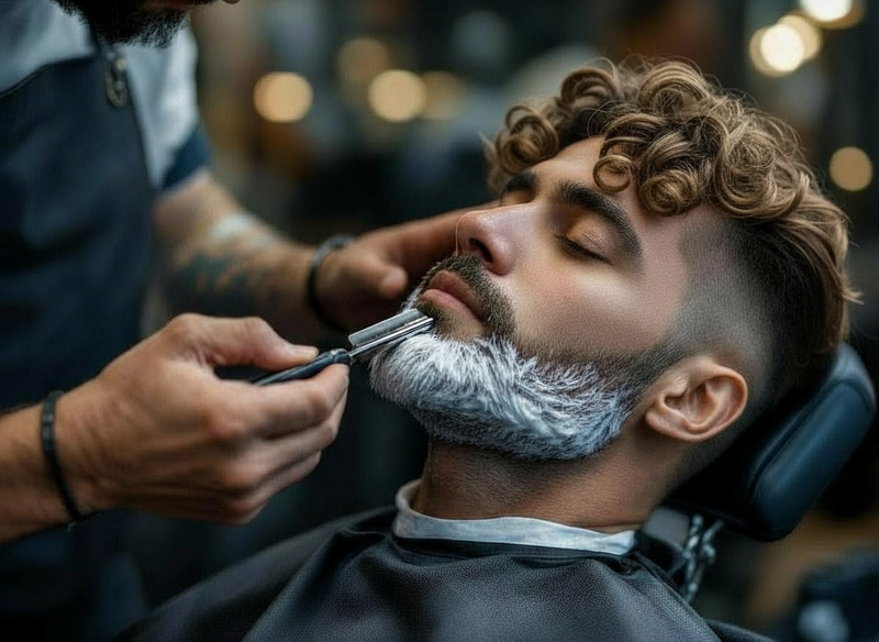 THE BUTTON DOWN - HAIRCUT + STRAIGHT-RAZOR SHAVE