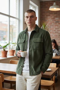 MASON'S CORDUROY OVERSHIRT - SPRUCE