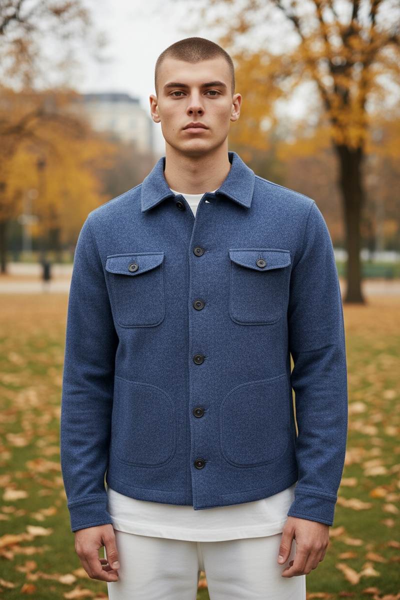 ALAN PAINE FERNDALE WOOL SHIRT JACKET - RHAPSODY