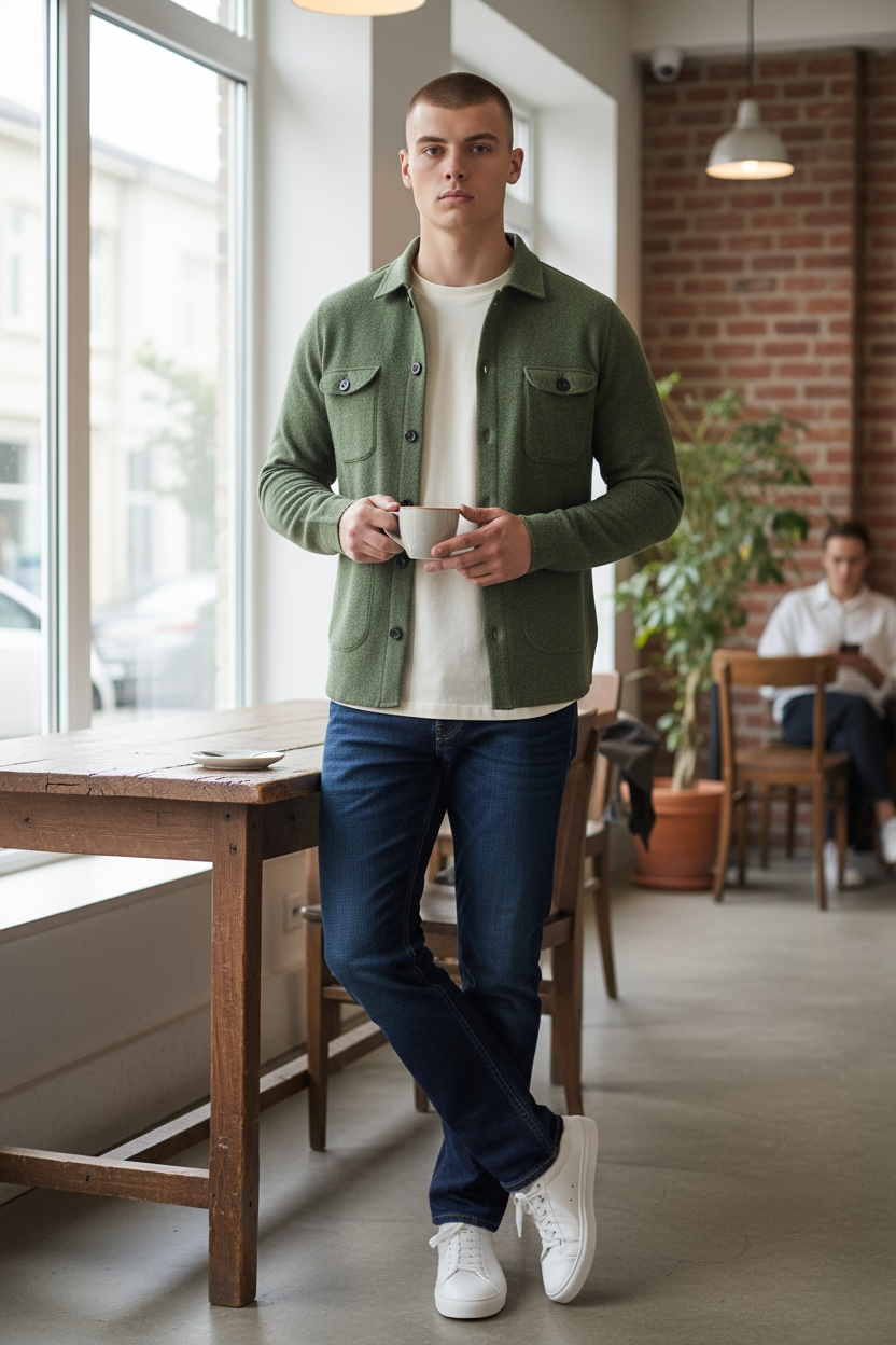 ALAN PAINE FERNDALE WOOL SHIRT JACKET - ROSEMARY