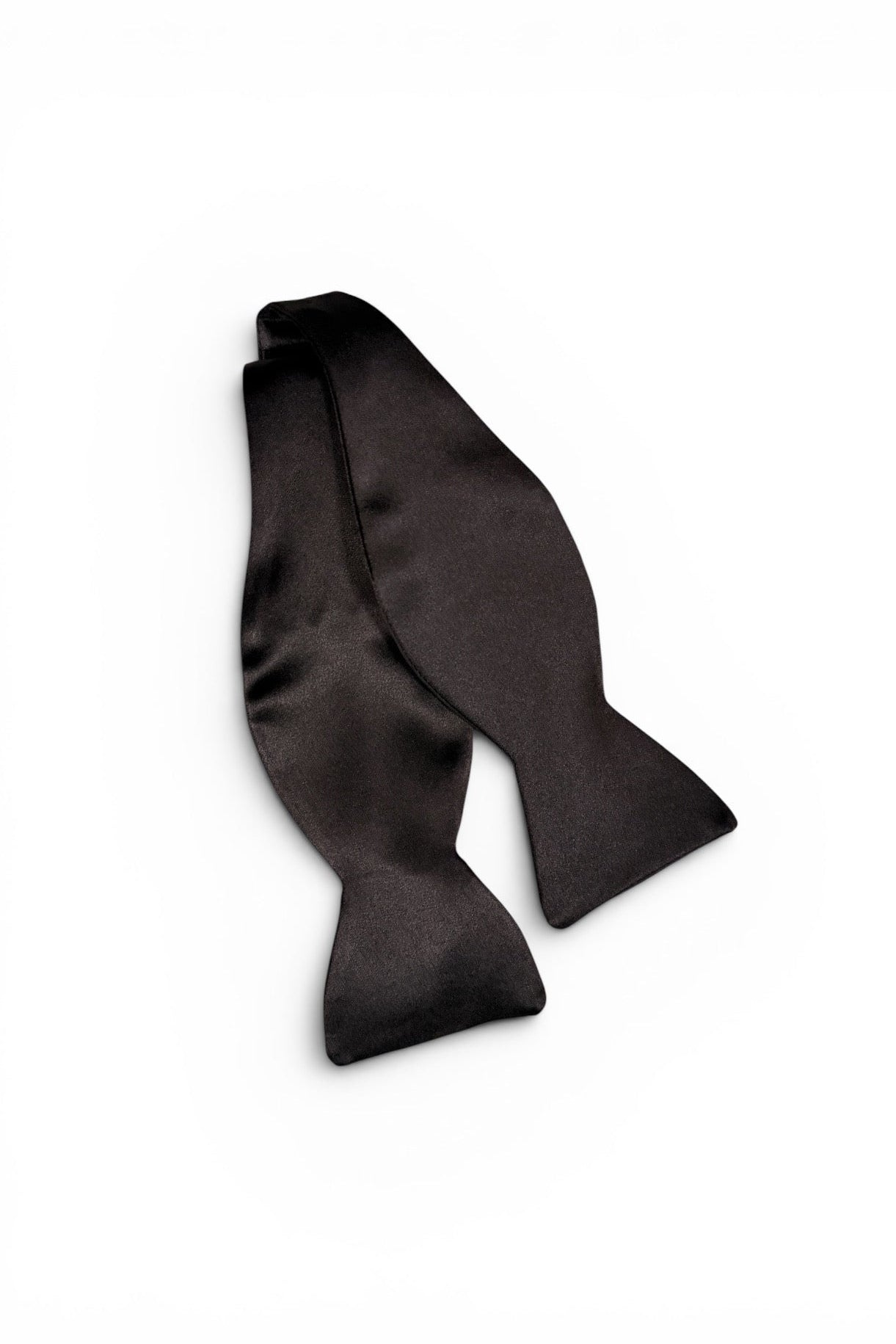 DION SILK TIE YOURSELF FORMAL BOWTIE - BLACK SATIN