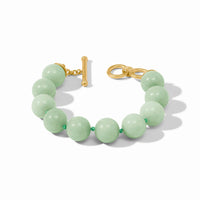 JULIE VOS PORTOFINO BEADED BRACELET - AQUA JADE