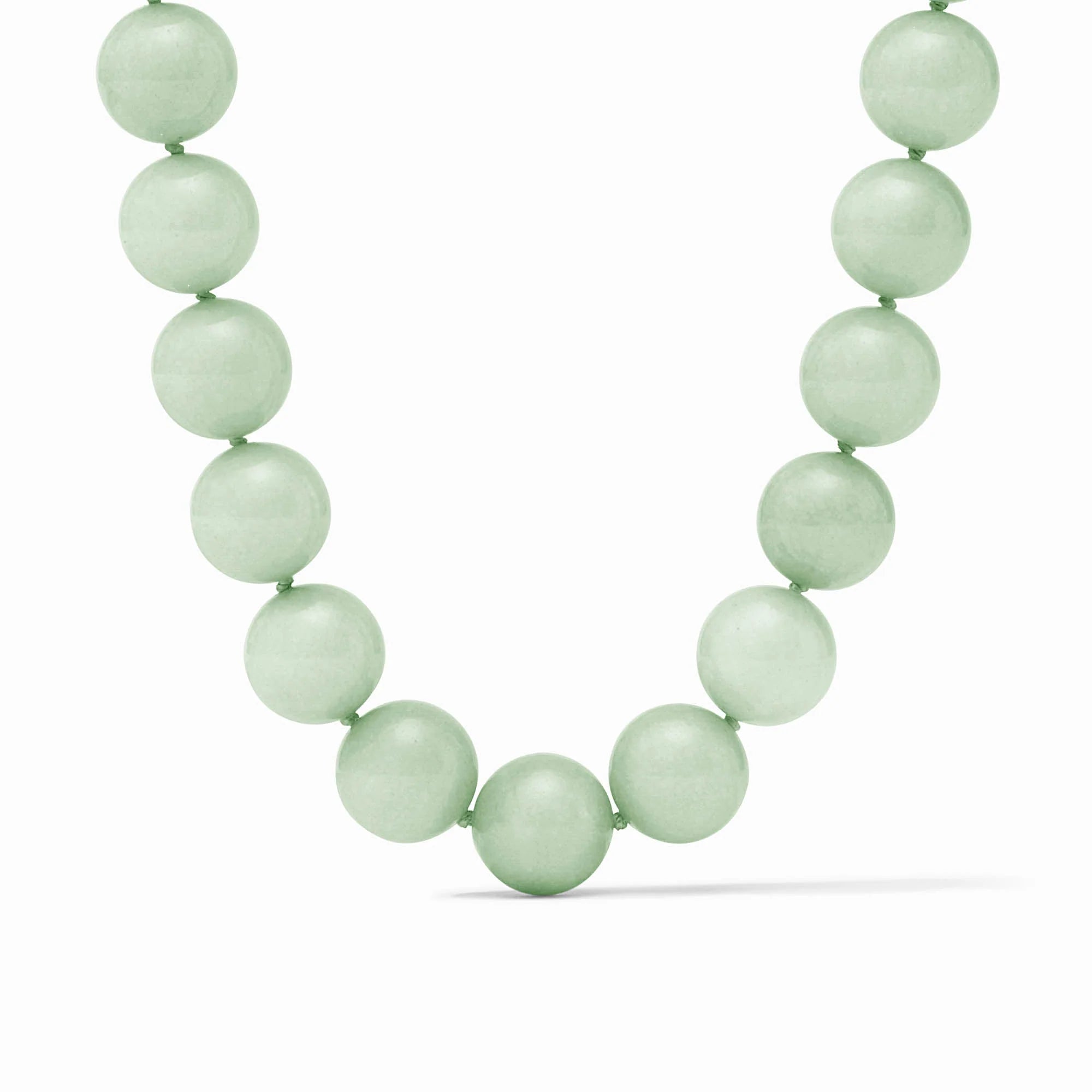 JULIE VOS PORTOFINO BEADED NECKLACE - AQUA JADE