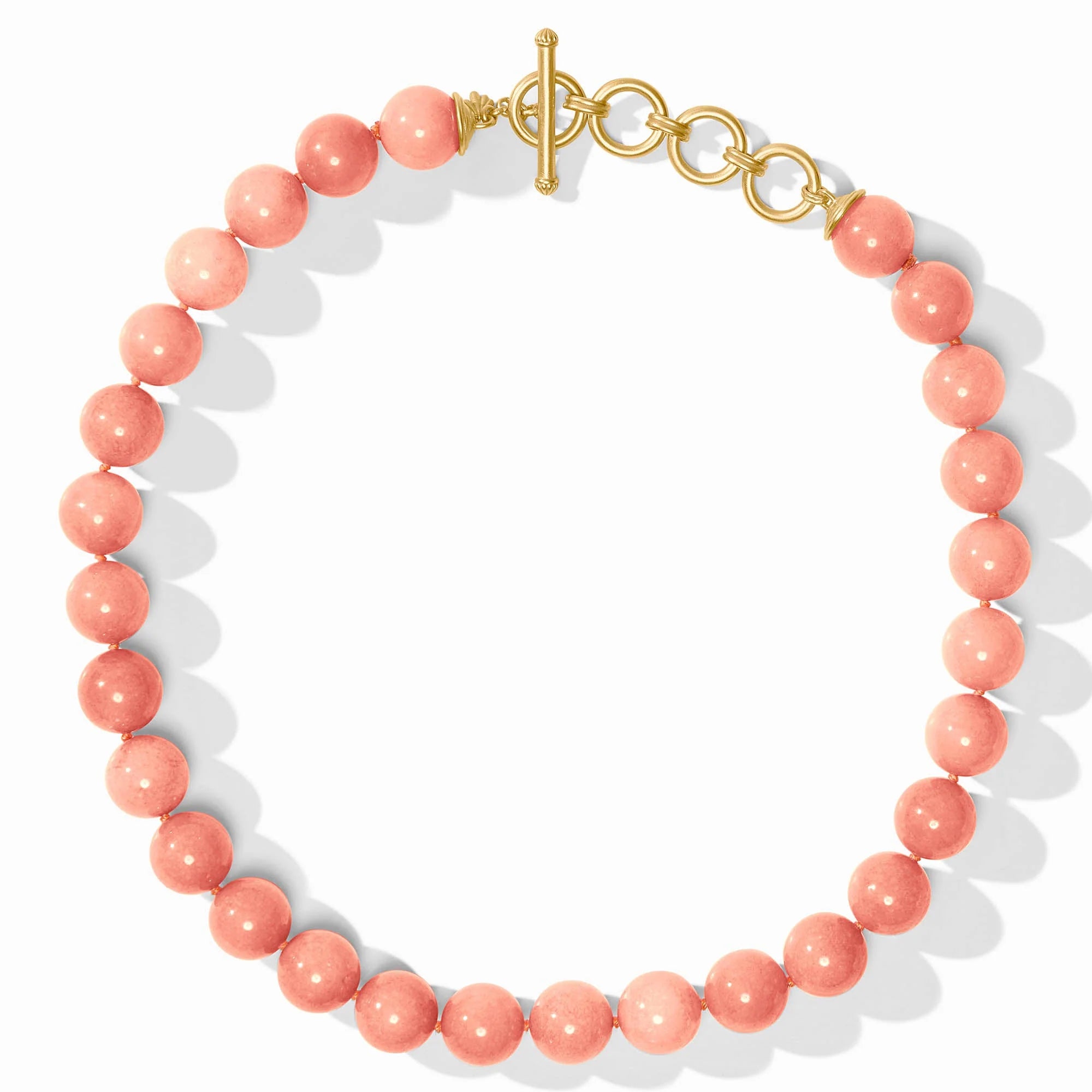 JULIE VOS PORTOFINO BEADED NECKLACE - MELON JADE