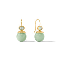 JULIE VOS PORTOFINO DEMI EARRING - AQUA JADE