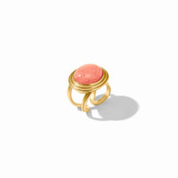 JULIE VOS PORTOFINO STATEMENT RING - MELON JADE