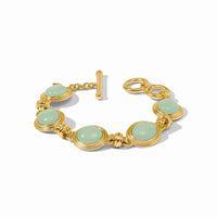 JULIE VOS PORTOFINO STONE BRACELET - AQUA JADE