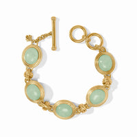 JULIE VOS PORTOFINO STONE BRACELET - AQUA JADE