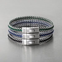 TATEOSSIAN BRACELET - TRIS BUTTON BRACELET IN BLACK