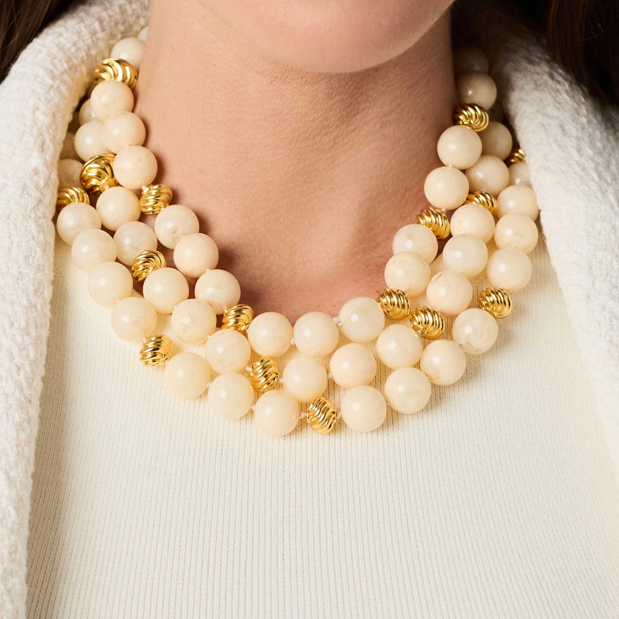 JULIE VOS RAVELLO 5-IN-1 NECKLACE - CRANBERRY