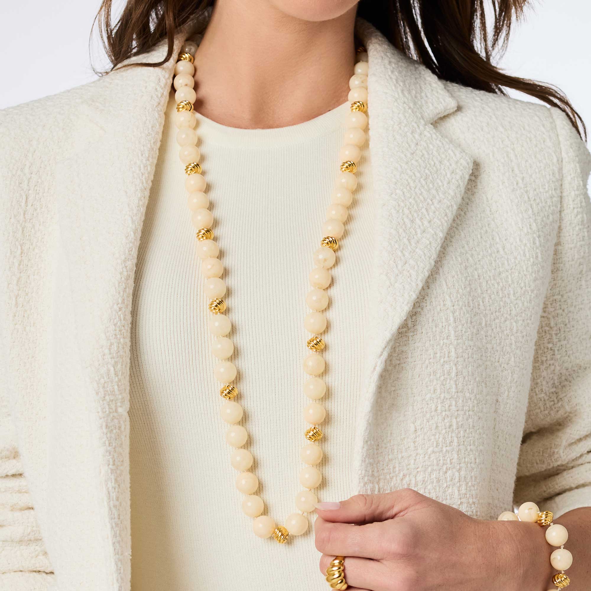 JULIE VOS RAVELLO 5-IN-1 NECKLACE - CRANBERRY