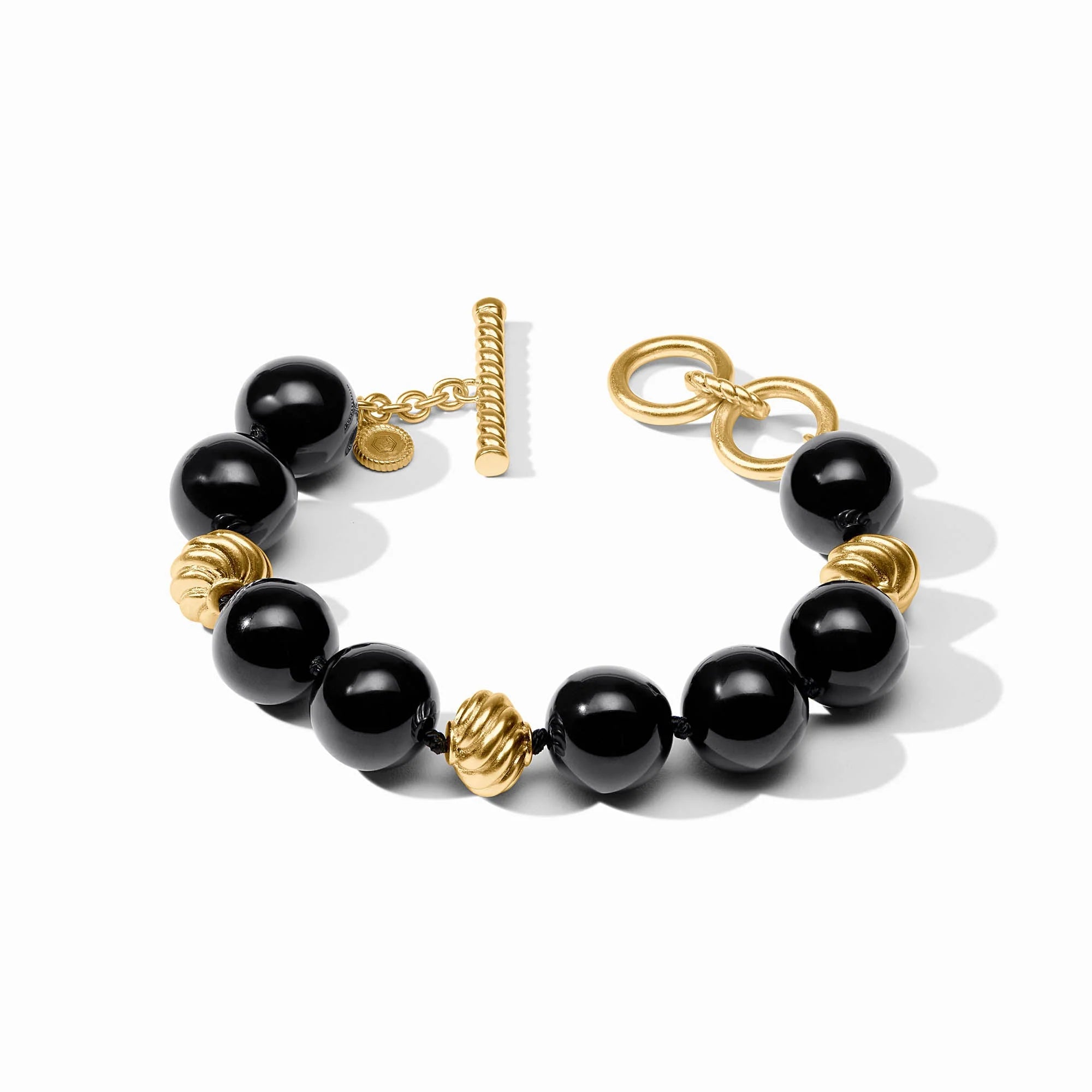 JULIE VOS RAVELLO BRACELET - OBSIDIAN BLACK