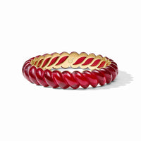 JULIE VOS RAVELLO STATEMENT BANGLE - CRANBERRY