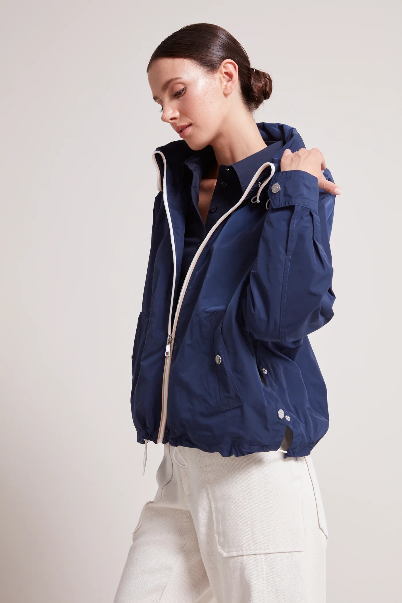 ADROIT RYDER BOMBER JACKET - NAVY