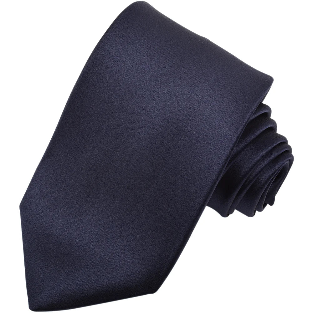 DION SILK SATIN FORMAL TIE - DARK NAVY