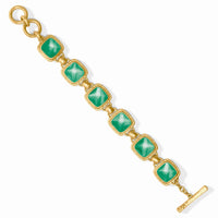 JULIE VOS SAHARA STONE BRACELET - IRIDESCENT SAPPHIRE BLUE