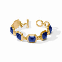JULIE VOS SAHARA STONE BRACELET - IRIDESCENT SAPPHIRE BLUE