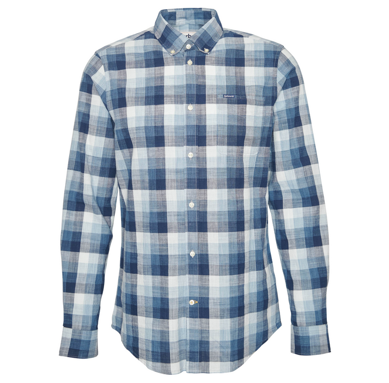 BARBOUR HILLROAD TAILORED SHIRT - NAVY