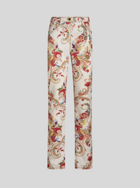 ETRO FLORAL DENIM JEANS - MULTICOLOR