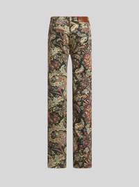 ETRO FLORAL DENIM JEANS - GREEN