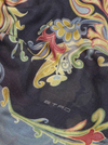 ETRO WOOL, CASHMERE & SILK SHAWL - NAVY