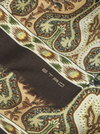 ETRO WOOL & SILK SCARF - OLIVE PLAID