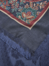 ETRO DOUBLE SIDED SCARF - NAVY FLORAL