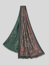 ETRO DOUBLE SIDED SCARF - GREEN FLORAL