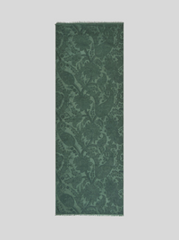 ETRO DOUBLE SIDED SCARF - GREEN FLORAL