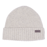 BARBOUR CARLTON BEANIE - LIGHT GREY