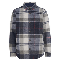 BARBOUR CHAPTER TAILORED CHECK OVERSHIRT - BLUE GRANITE