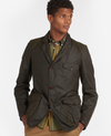 BARBOUR BEACON SPORTS WAX JACKET - OLIVE