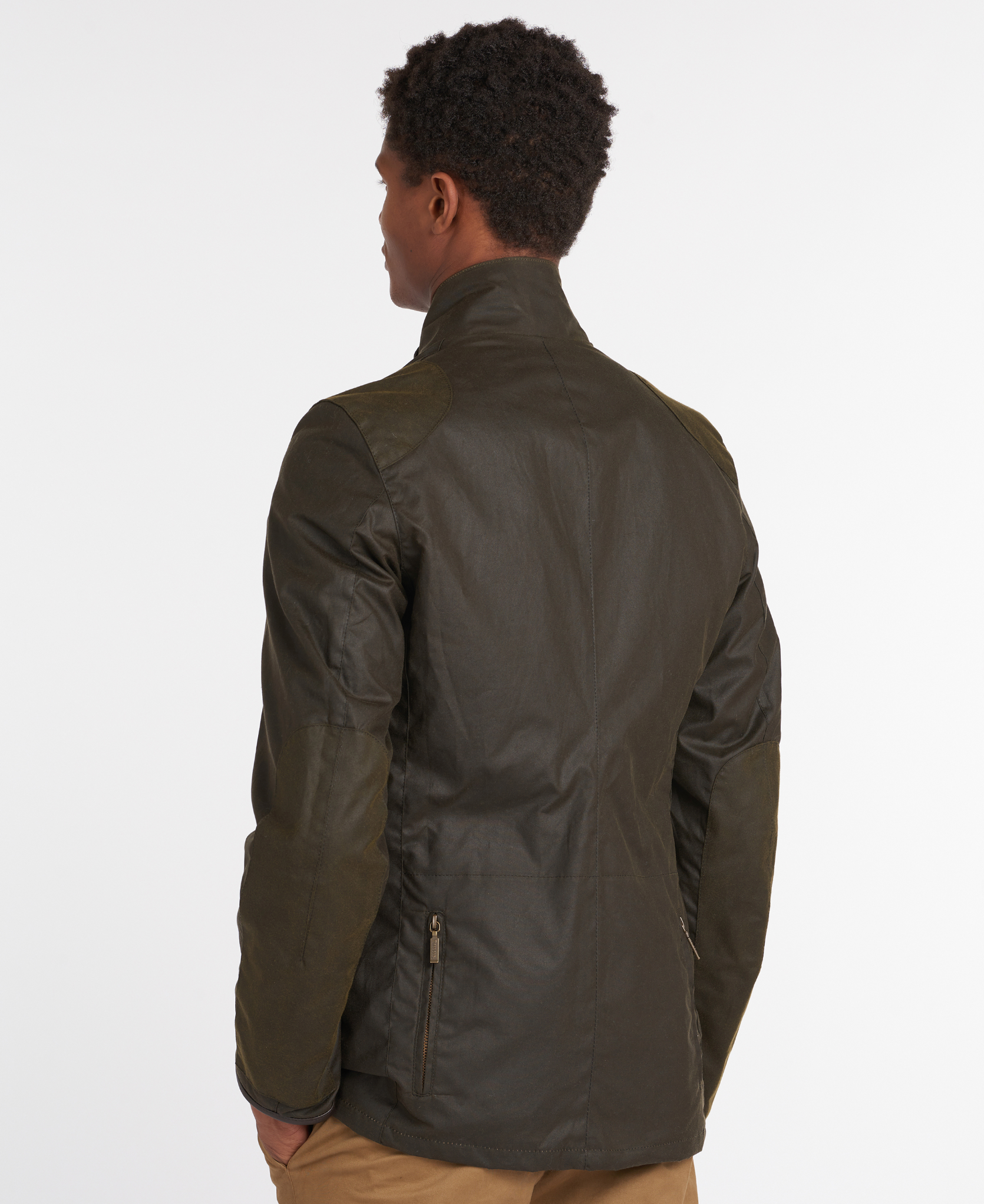 BARBOUR BEACON SPORTS WAX JACKET - OLIVE