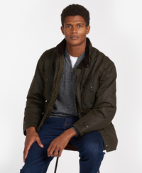 BARBOUR SAPPER MEN'S WAX JACKET - OLIVE