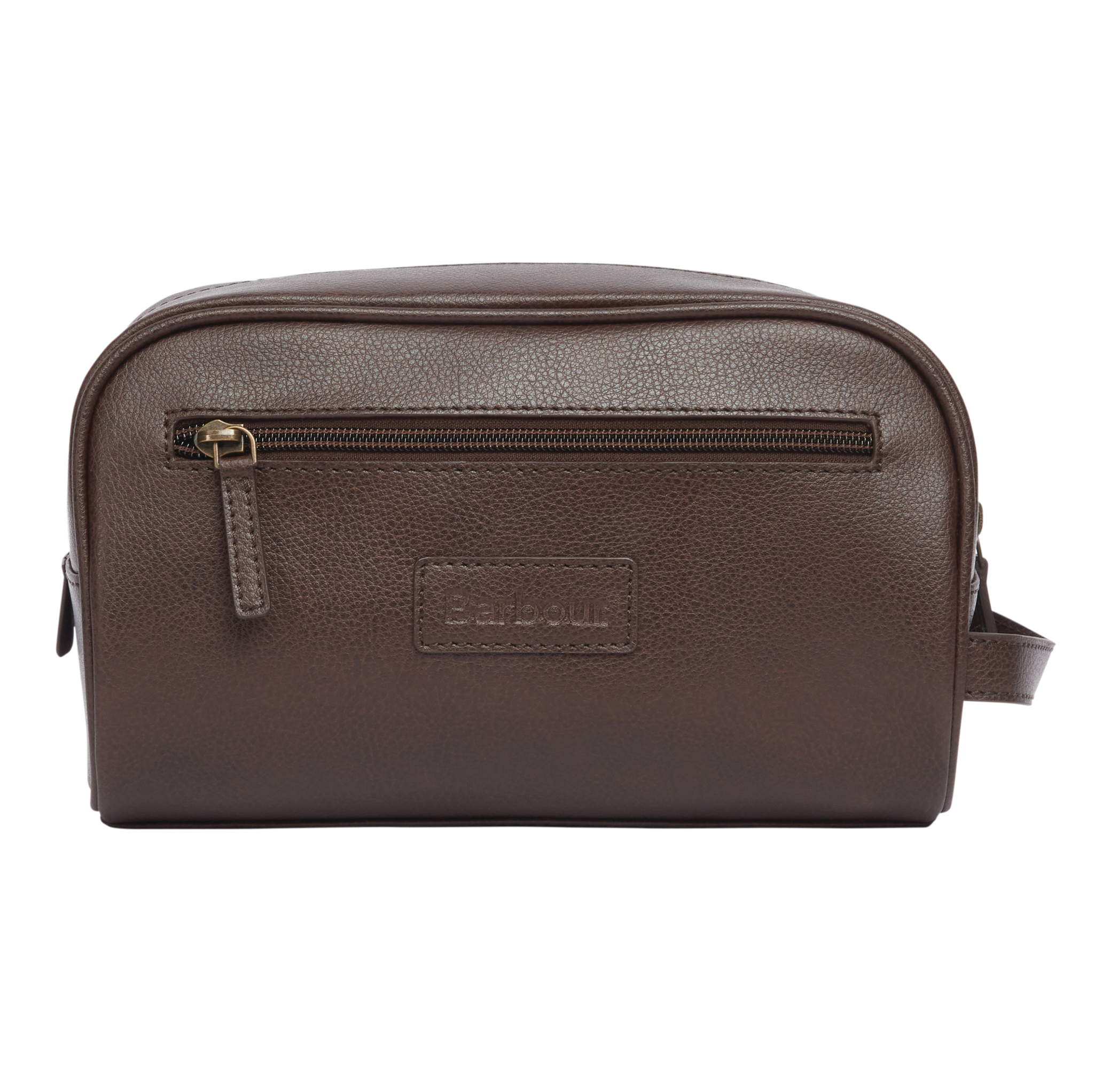 BARBOUR LEATHER WASH BAG