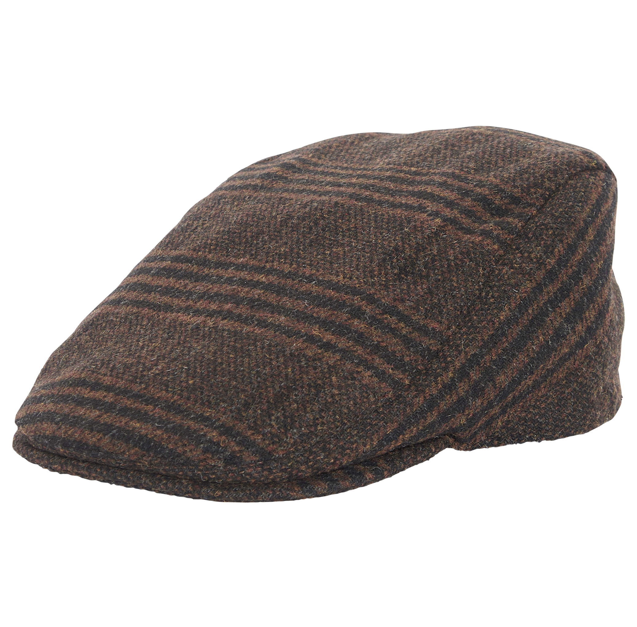 BARBOUR CHEVIOT FLAT CAP - BROWN CHECK