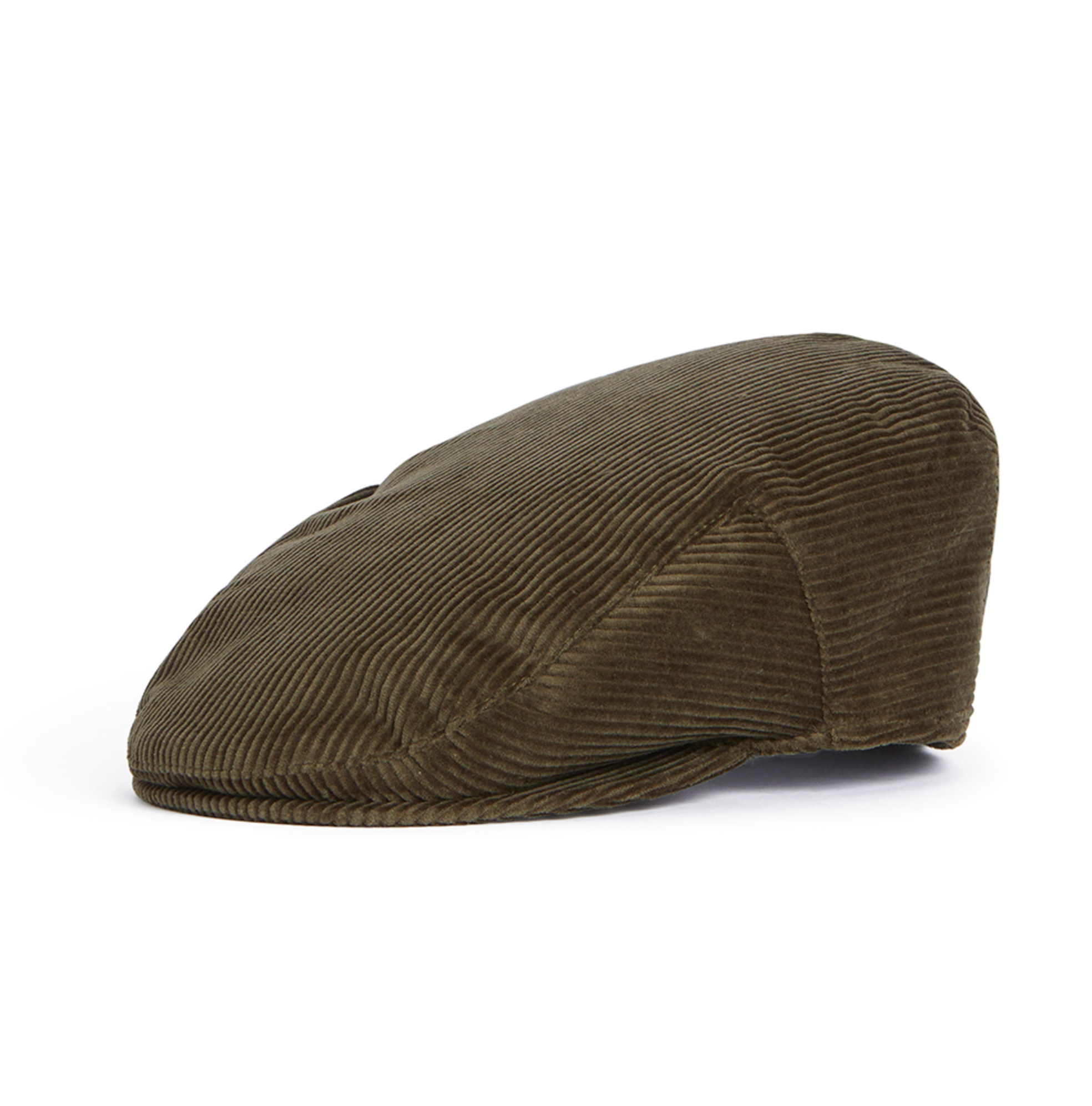 BARBOUR WESTDALE CORD FLAT CAP - OLIVE