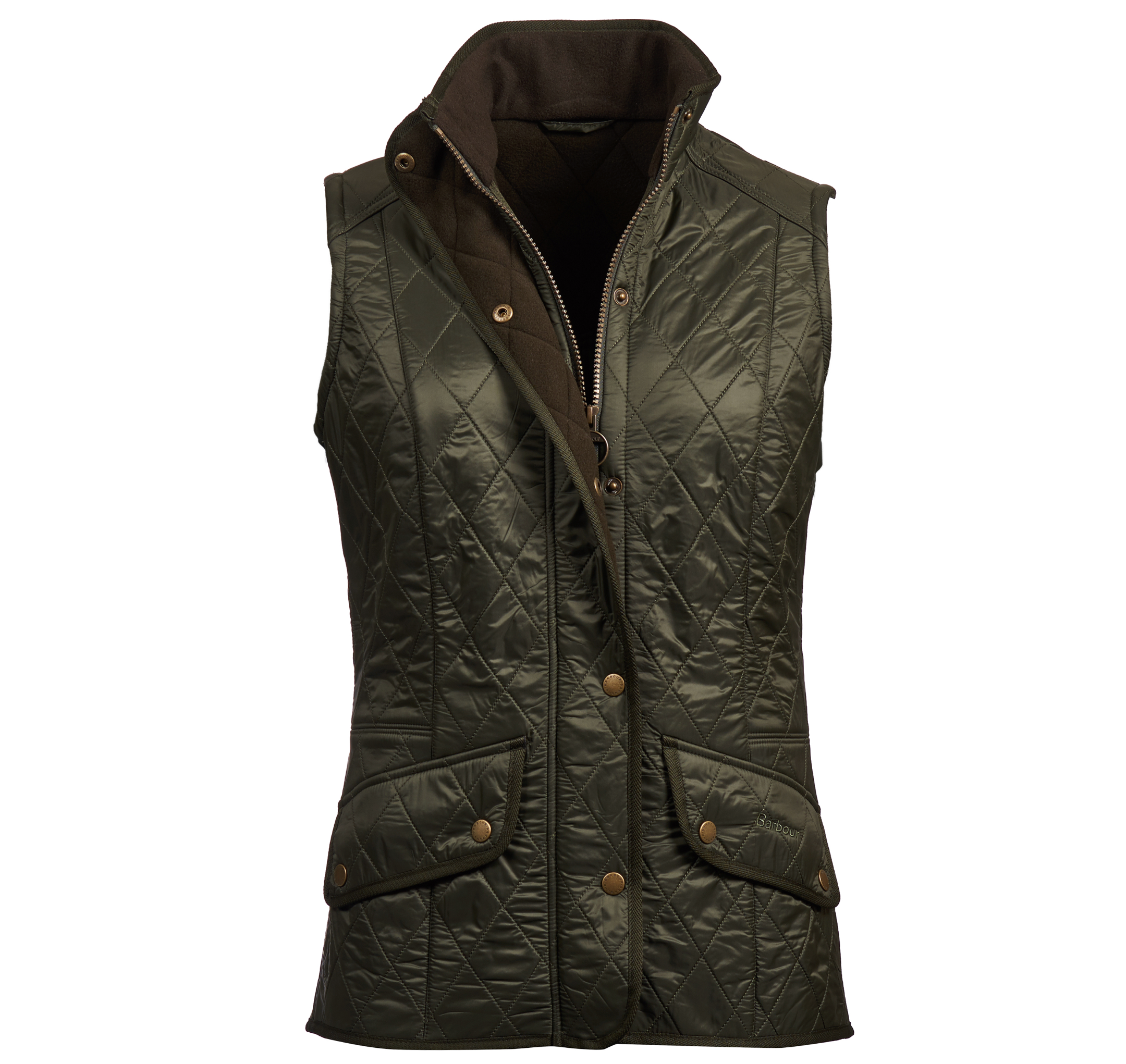 BARBOUR CAVALRY WOMEN'S QUILTED GILET - OLIVE
