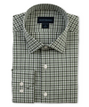 SCOTT BARBER GINGHAM MEN’S SHIRT - SAGE